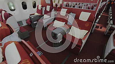 Interior Of Airplane Business Class