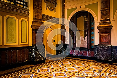 Interior architecture at the Smithsonian Museum of American Art, in Washington, DC. Editorial Stock Photo