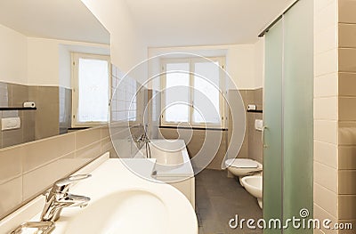 Interior, bathroom view Stock Photo