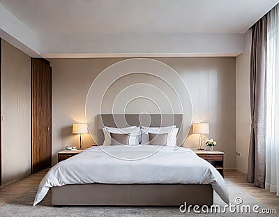 interior of a bedroom Stock Photo