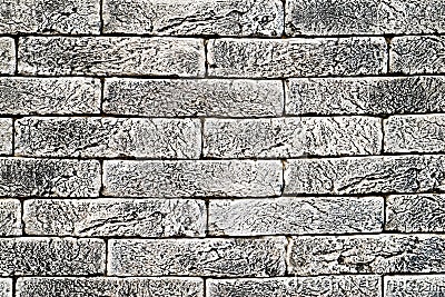 interior brick wall tint bleached vintage style abstract background texture Stock Photo