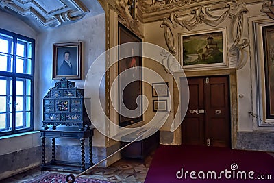 Interior Castle Czech Sternberg Editorial Stock Photo