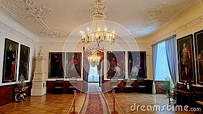 Interior of the castle in the town of Nachod, Czech Republic Editorial Stock Photo