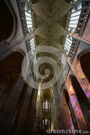 The interior of the cathedral Editorial Stock Photo