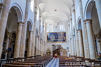 Interior of Cathedral of Saint John Baptist-Turin Editorial Stock Photo