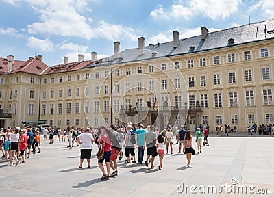 Exterior Cathedral of Saints Vitus - Prague Editorial Stock Photo