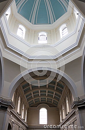 The interior of the Catholic Church of Saint Laurence in Petersfield Editorial Stock Photo