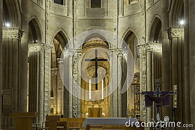 Interior chapel in the Cathedral of Santo Domingo de la Calzada, Rioja, Spain Editorial Stock Photo