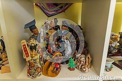 Interior of children`s room with many toys Editorial Stock Photo