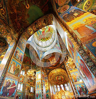 Interior of the Church Editorial Stock Photo