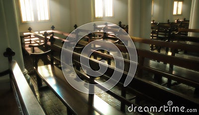 Interior of Church Stock Photo