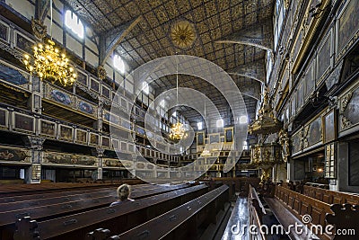 Interior of Church of Peace in Jawor, Poland Editorial Stock Photo