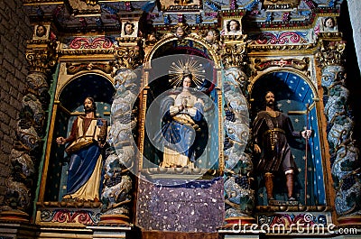 Interior church of Santa Maria de Taull, Catalonia, Spain Stock Photo