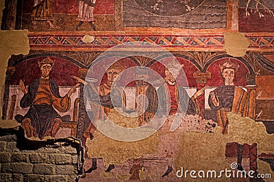 Interior church of Santa Maria de Taull, Catalonia, Spain Stock Photo