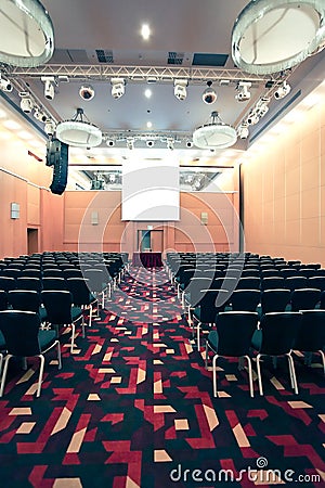 Interior of conference hall Stock Photo