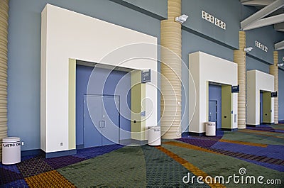 Interior of Convention Center Stock Photo