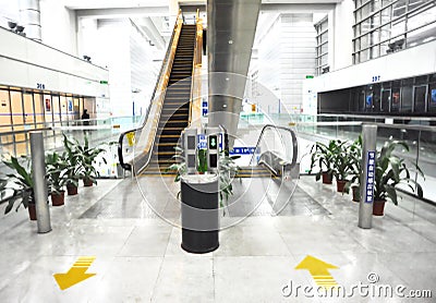 Interior of convention and exhibition center Editorial Stock Photo