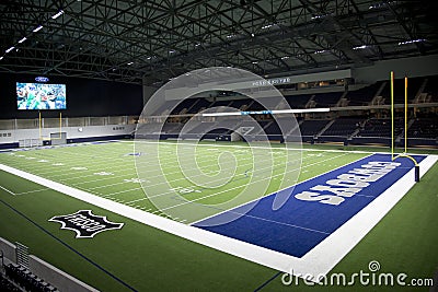 Interior of Cowboy practice facility Frisco TX Editorial Stock Photo