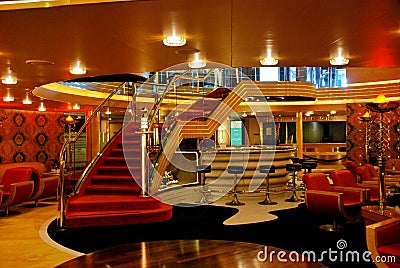 Interior cruise liner Editorial Stock Photo