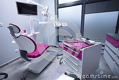 Modern dental practice. Place for text or logo. Stock Photo