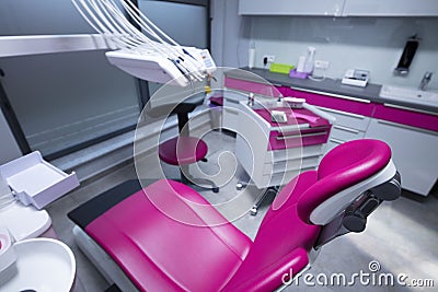 Modern dental practice. Place for text or logo. Stock Photo