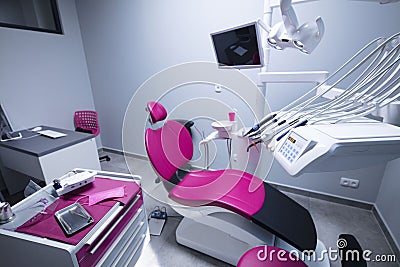 Modern dental practice. Place for text or logo. Stock Photo