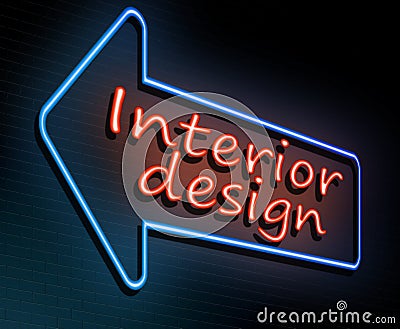 Interior design concept. Stock Photo