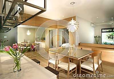 Interior design - dining Stock Photo