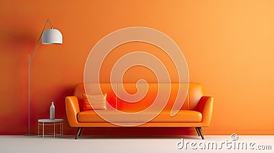 interior design focused on simplicity, elegance, and clean lines. Stock Photo