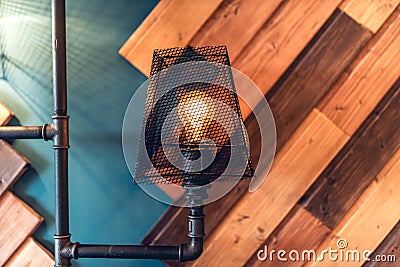 Interior design lamps, living room space with walls and details. modern architecture and design Stock Photo