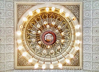 Mosque interior design Stock Photo