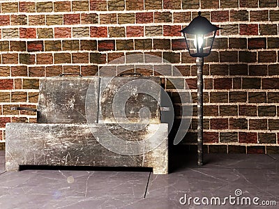 Interior design scene Stock Photo