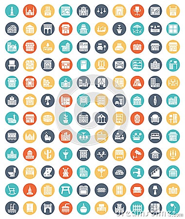 Mobile Interior Design Vector icons set every single icon can easily modify or edit Stock Photo