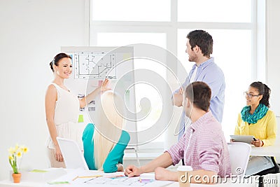 Interior designers having meeting in office Stock Photo