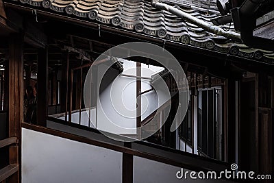 Interior Details of Koshoji Temple Editorial Stock Photo