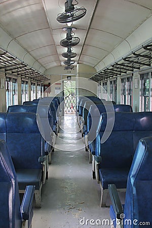 Interior of Diesel Electric Engine Train No.51 Editorial Stock Photo