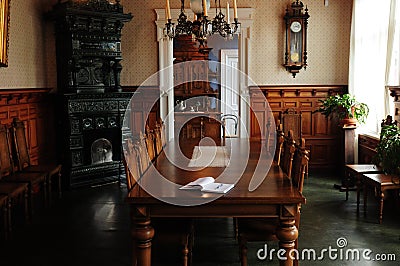 Interior Of The Dining Room In Marela Museum House In Rauma Finland Editorial Stock Photo