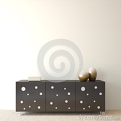 Interior with dresser. Stock Photo