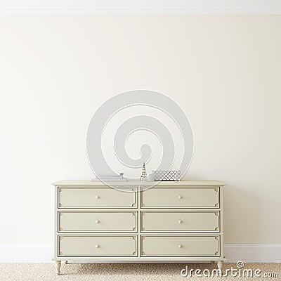 Interior with dresser. Stock Photo