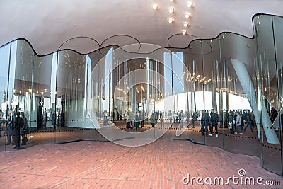 Interior of Elbphilharmonie in Hamburg, Germany Editorial Stock Photo