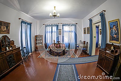 Interior of the Elie Wiesel memorial house, Sighetu Marmatiei, Maramures, Romania Editorial Stock Photo