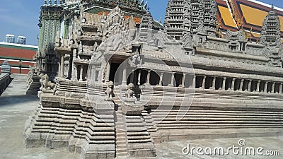 Interior Fragment of Grand Palace in Bangkok, Thailand. Editorial Stock Photo