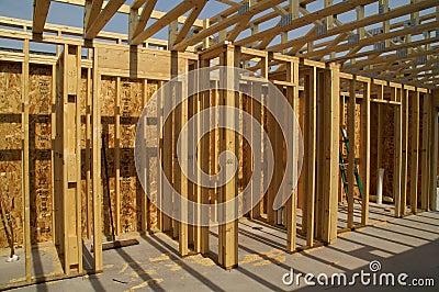 Interior Framing Stock Photo