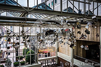 Interior of The Gallery at Market East in Philadelphia, Pennsylvania. Editorial Stock Photo