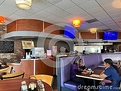 The interior of the Gilberts Restaurant a famous hamburger restaurant in Ft. Lauderdale, Florida Editorial Stock Photo