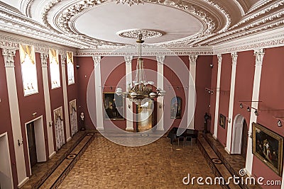 Interior of The Governor house in Yaroslavl, Russia. Editorial Stock Photo