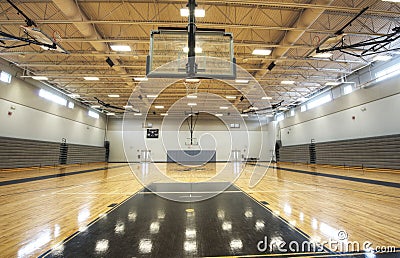 Interior of Gymnasium Stock Photo