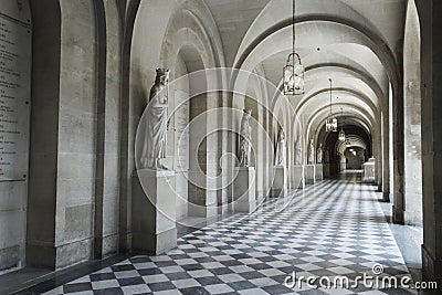 Interior hallway at the Palace Editorial Stock Photo