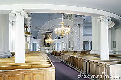 Interior of helsinki cathedral Editorial Stock Photo