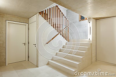 Interior home, staircase Stock Photo